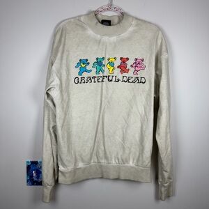 Urban Outfitters Grateful Dead Dancing Bear Small Crewneck Sweatshirt Distress